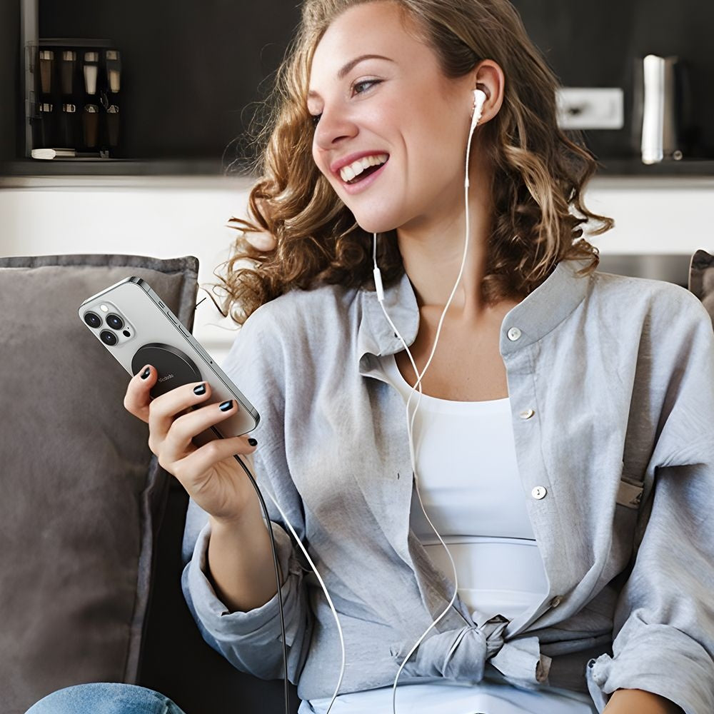 Incarcator Retea Wireless McDodo CH-4360 Moon, 15W, 1.67A, Negru