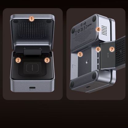 Incarcator Retea Wireless McDodo CH-5192 3in1, 22.5W, 1.67A, Gri