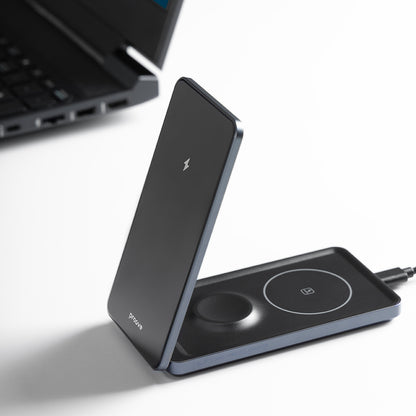 Incarcator Retea Wireless Proove Metal Edge 3in1, 15W, 1.67A, Gri WSME15010003