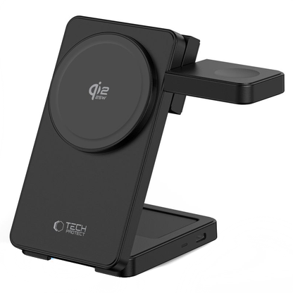 Incarcator Retea Wireless Tech-Protect A56 3in1, 25W, Negru