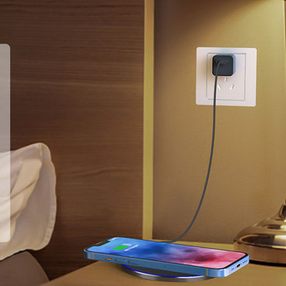 Incarcator Retea Wireless Techsuit CHWR031 Premium, 15W, 1.67A, Alb