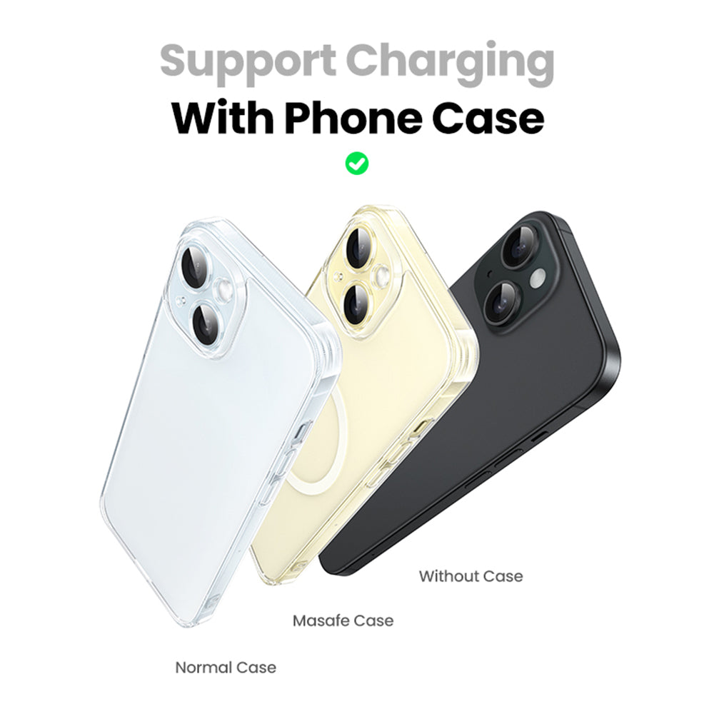 Incarcator Retea Wireless UGREEN W706 2in1, 20W, 1.67A, Alb