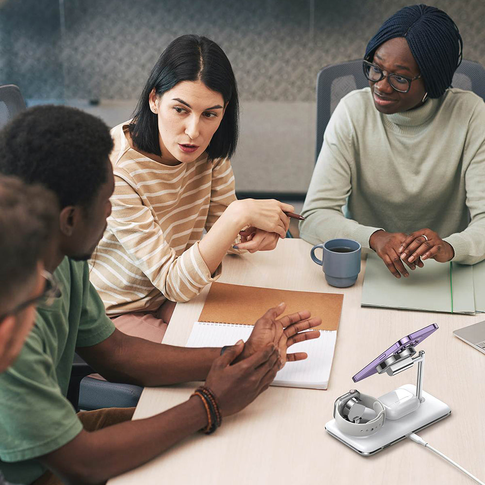 Incarcator Retea Wireless UGREEN CD278 3in1, 25W, 1.67A, Alb