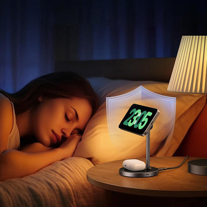 Incarcator Retea Wireless UGREEN W710 3in1, 20W, 1.67A, 1 x USB-C, Negru