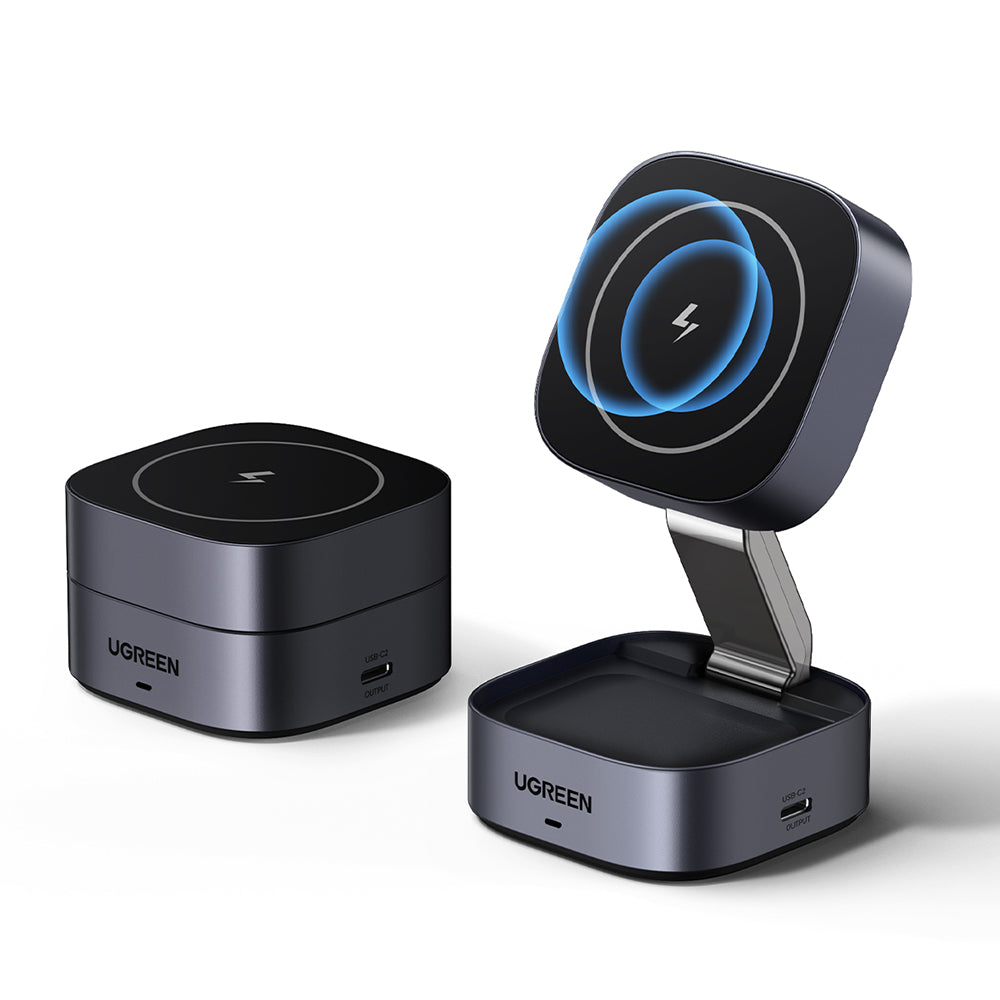 Incarcator Retea Wireless UGREEN W526 3in1, 20W, 1.67A, 1 x USB-C, Negru