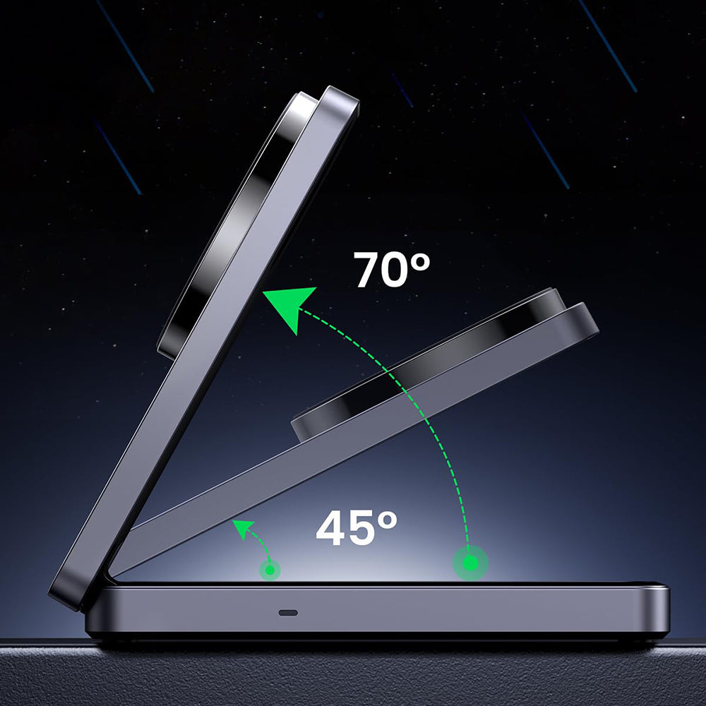 Incarcator Retea Wireless UGREEN W528 2in1, 20W, 1.67A, Negru