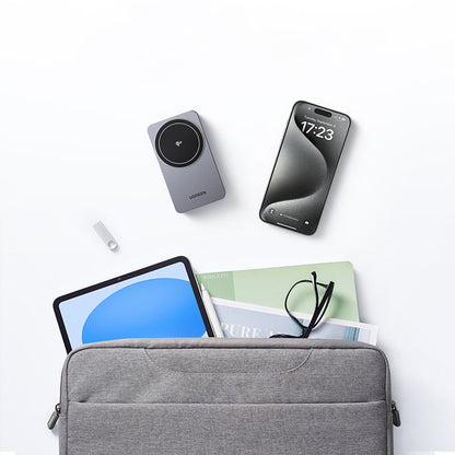 Incarcator Retea Wireless UGREEN W706 2in1, 20W, 1.67A, Alb