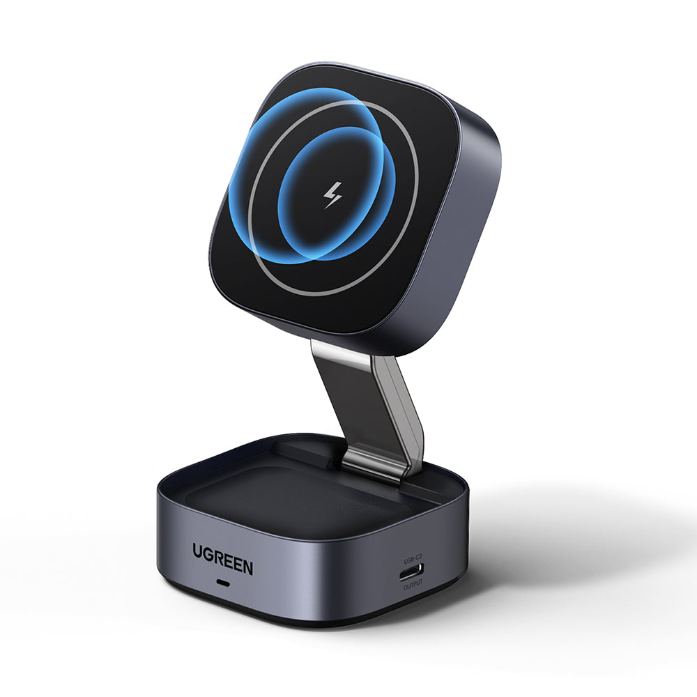 Incarcator Retea Wireless UGREEN W526 3in1, 20W, 1.67A, 1 x USB-C, Negru