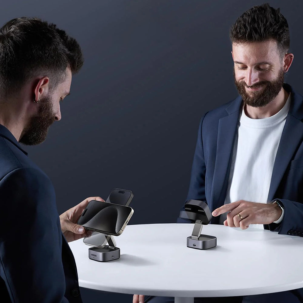 Incarcator Retea Wireless UGREEN W702 3in1, 20W, 1.67A, 1 x USB-C, Negru