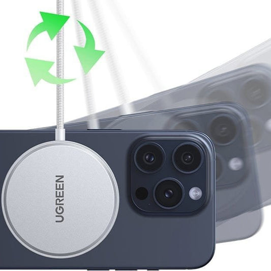 Incarcator Retea Wireless UGREEN W703, 15W, 1.67A, Alb