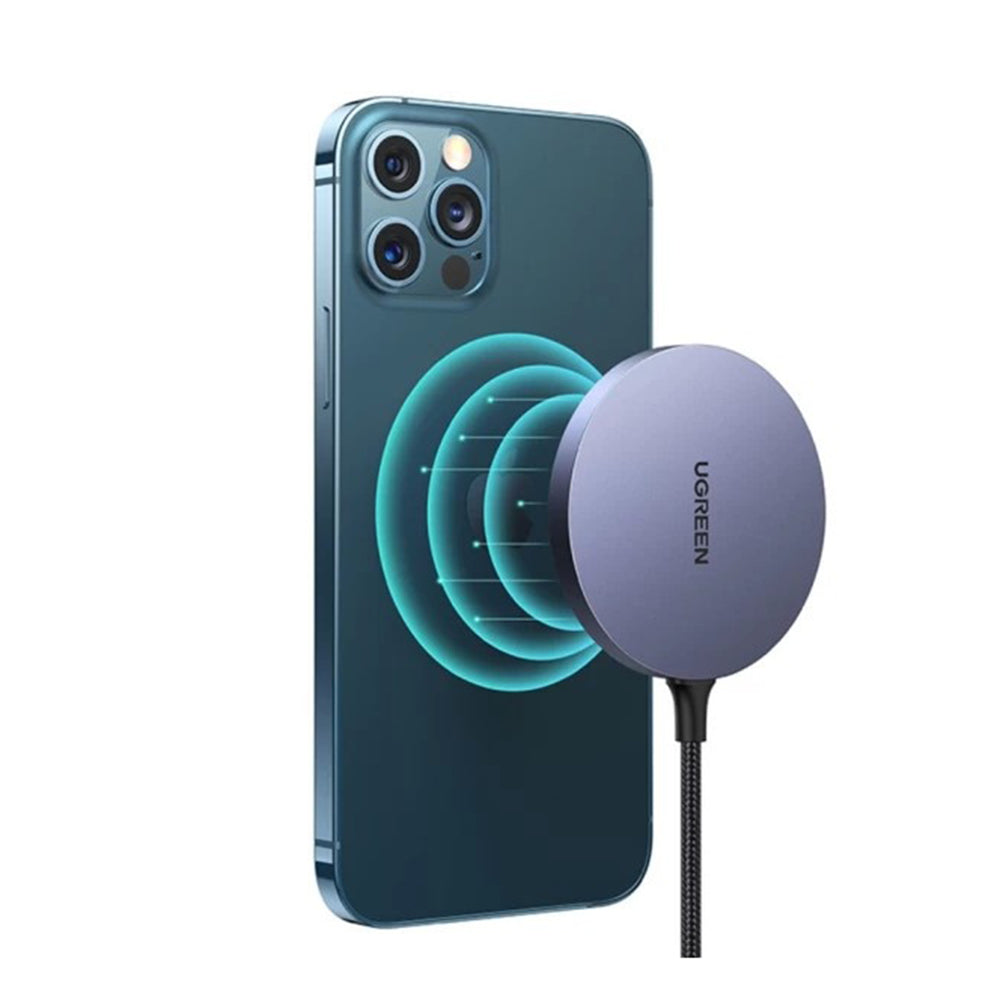 Incarcator Retea Wireless UGREEN CD245, 15W, 1.67A, Gri