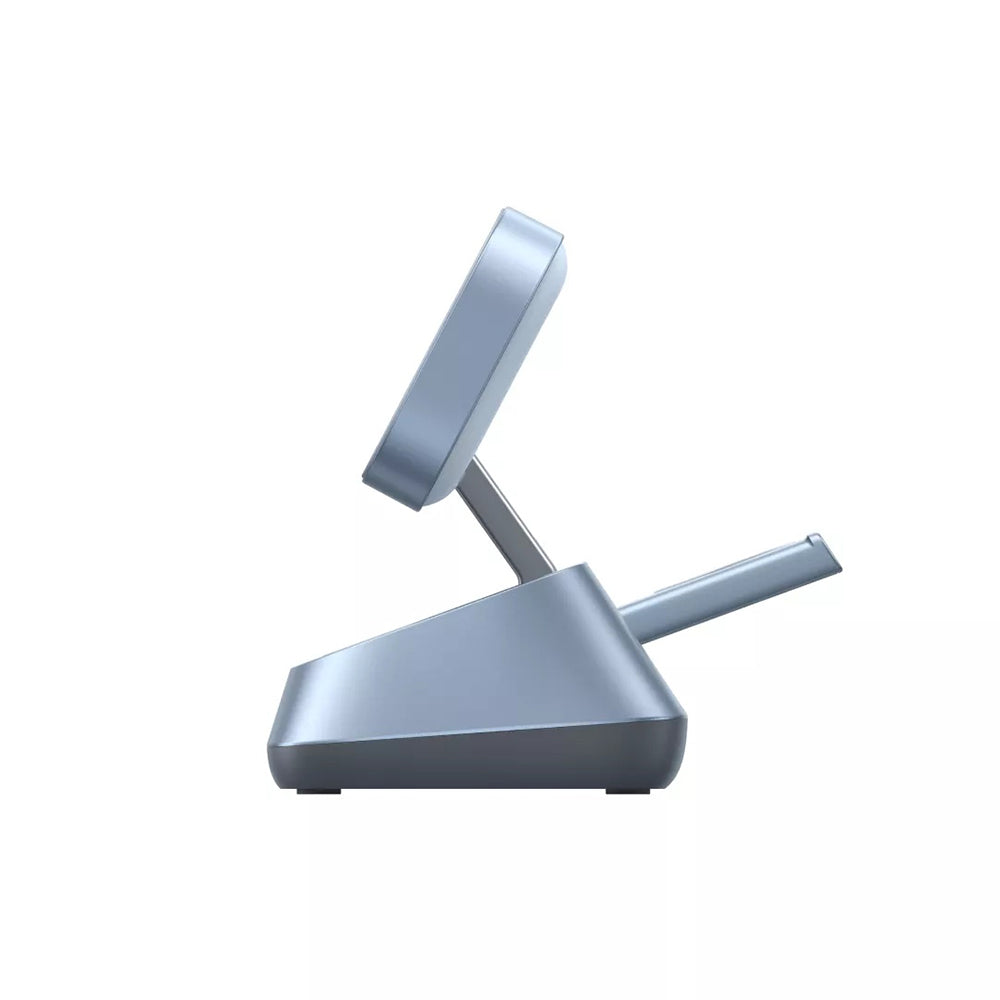 Incarcator Retea Wireless UGREEN W711 3in1, 25W, 1.67A, Albastru