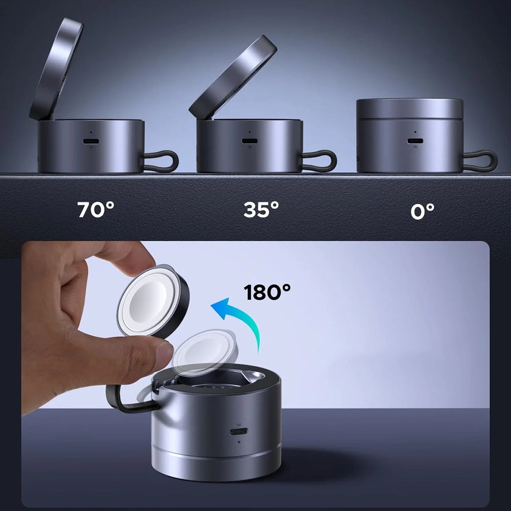 Incarcator Retea Wireless UGREEN W712 (65148) 3in1, 25W, 1.67A, Gri
