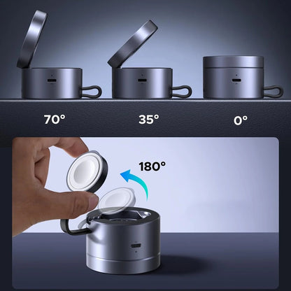 Incarcator Retea Wireless UGREEN W712 (65148) 3in1, 25W, 1.67A, Gri