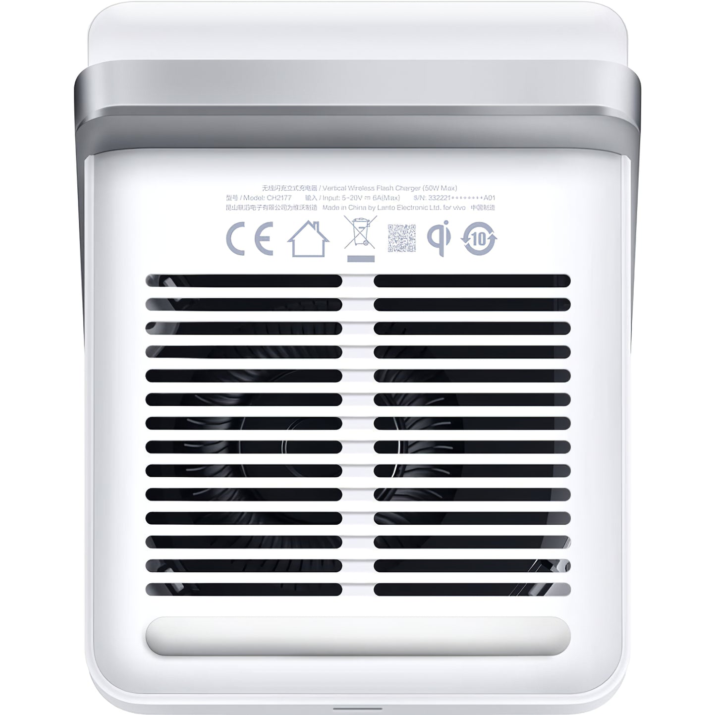 Incarcator Retea Wireless vivo, 50W, 6A, Alb, Resigilat 6000333