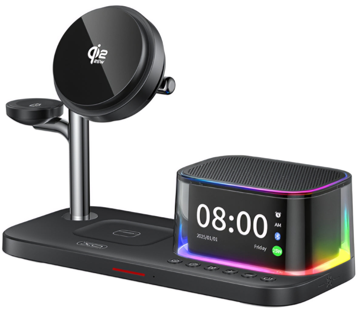 Incarcator Retea Wireless XO Design CX045 3in1, 25W, Negru