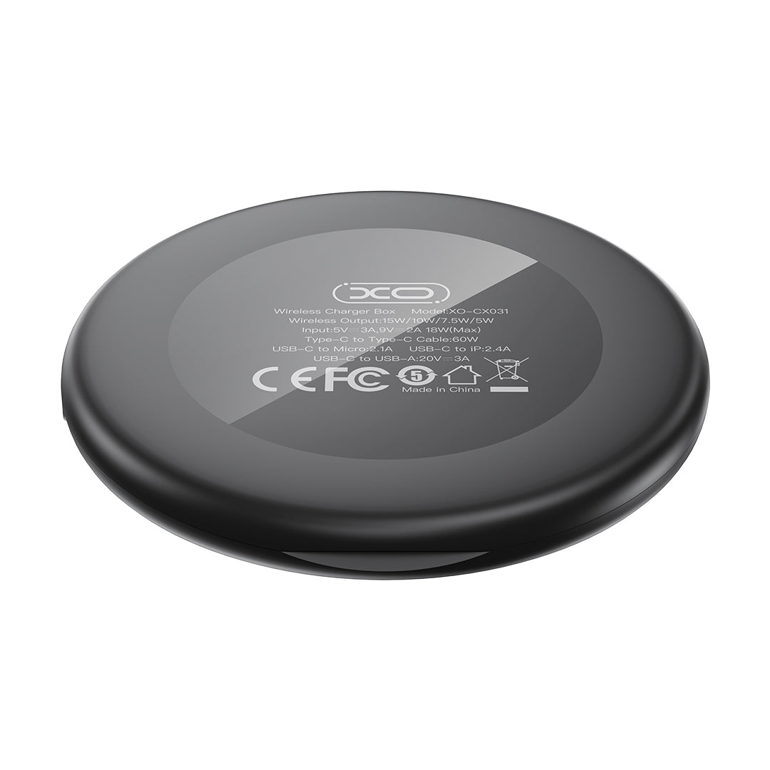 Incarcator Retea Wireless XO Design CX031, 15W, 1.67A, Negru