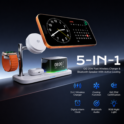Incarcator Retea Wireless XO Design CX045 3in1, 25W, Negru