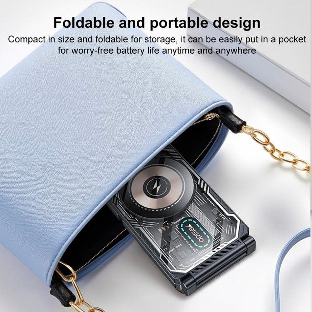 Incarcator Retea Wireless Yesido DS25 3in1, 15W, 1.67A, Negru