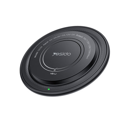 Incarcator Retea Wireless Yesido DS39, 15W, 1.67A, Negru