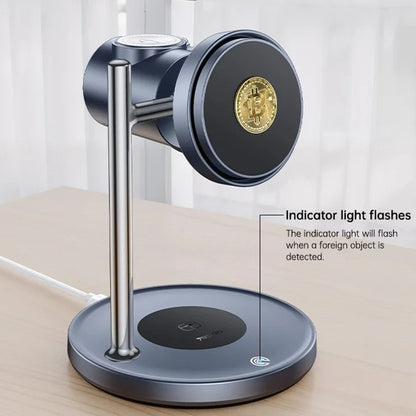 Incarcator Retea Wireless Yesido DS40 3in1, 25W, 1.67A, Negru