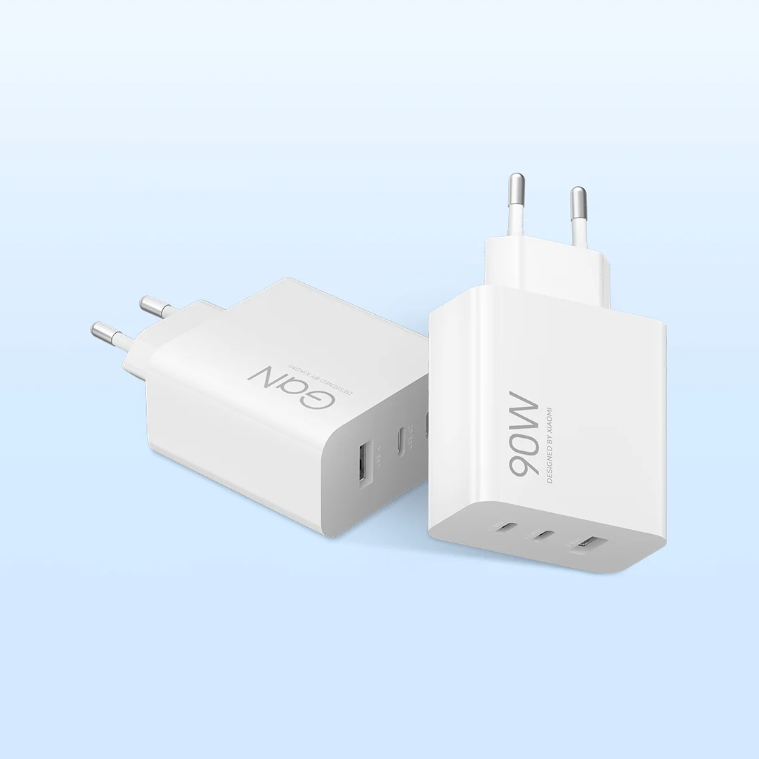Incarcator Retea Xiaomi, 90W, 6.1A, 1 x USB-A - 2 x USB-C, Alb BHR087MEU