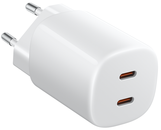 Incarcator Retea Xiaomi Nano Turbo, 45W, 3A, 2 x USB-C, Alb BHR087OEU