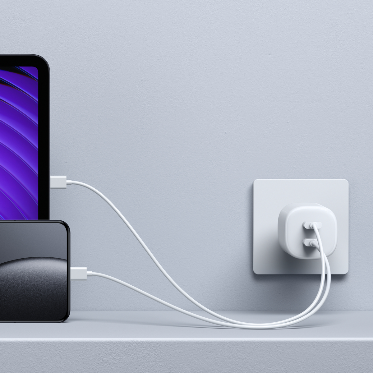 Incarcator Retea Xiaomi Nano Turbo, 45W, 3A, 2 x USB-C, Alb BHR087OEU