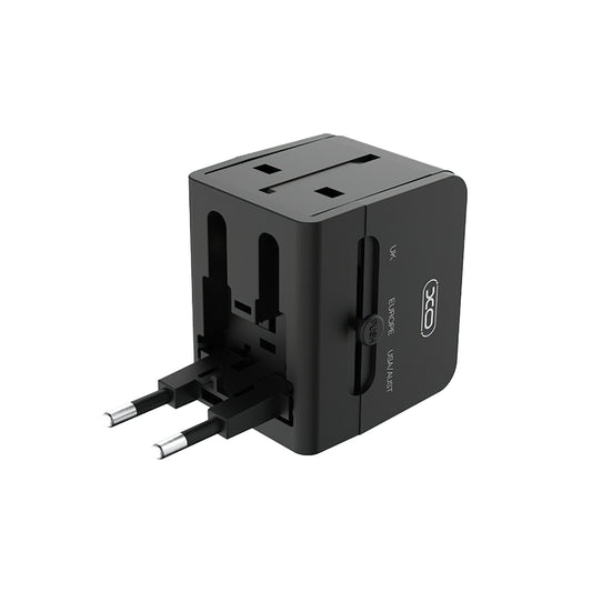 Incarcator Retea XO Design WL01 Travel, 10.5W, 2.1A, 2 x USB-A, Negru