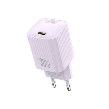 Incarcator Retea XO Design L148, 30W, 3A, 1 x USB-C, Mov