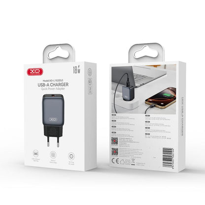 Incarcator Retea XO Design L152, 18W, 3A, 1 x USB-A, Negru