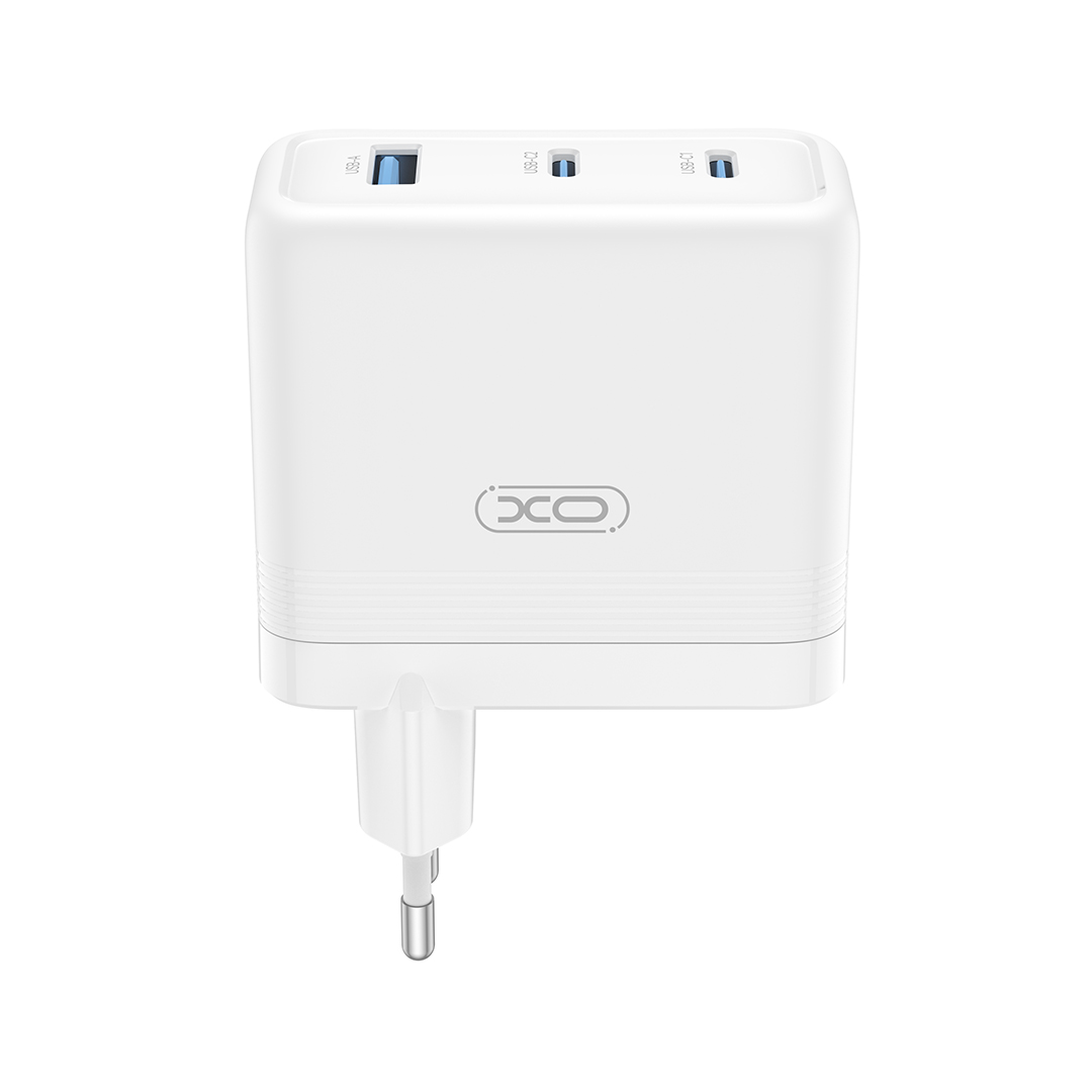 Incarcator Retea XO Design CE35, 100W, 5A, 1 x USB-A - 2 x USB-C, Alb