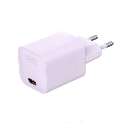 Incarcator Retea XO Design L148, 30W, 3A, 1 x USB-C, Mov