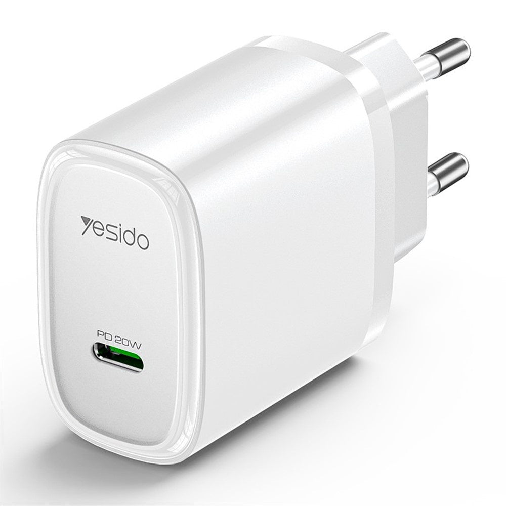 Incarcator Retea Yesido YC57, 20W, 3A, 1 x USB-C, Alb