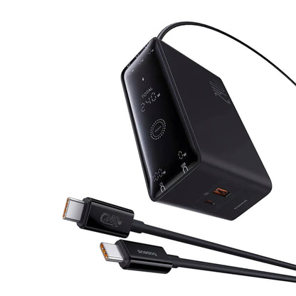 Incarcator Statie Baseus 5in1, 240W, 5A, 1 x USB-A - 3 x USB-C - 1 x DC, Negru P10163901113-00