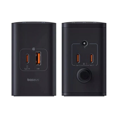 Incarcator Statie Baseus 5in1, 240W, 5A, 1 x USB-A - 3 x USB-C - 1 x DC, Negru P10163901113-00