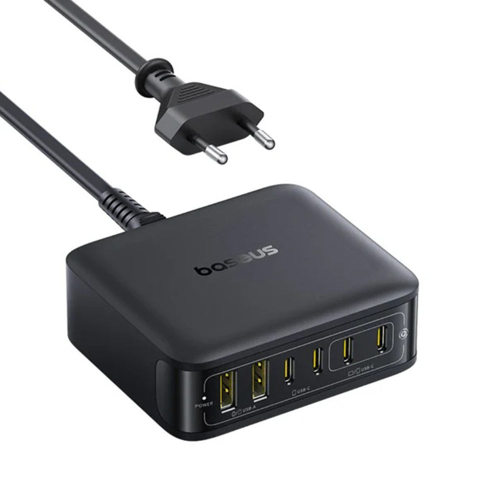Incarcator Statie Baseus EnerFill FH21, 120W, 3.25A, 2 x USB-A - 4 x USB-C, Negru E0120T00