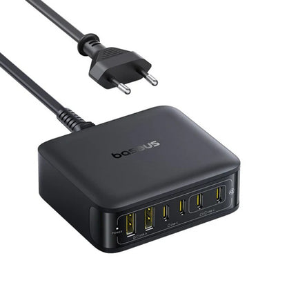 Incarcator Statie Baseus EnerFill FH21, 120W, 3.25A, 2 x USB-A - 4 x USB-C, Negru E0120T00