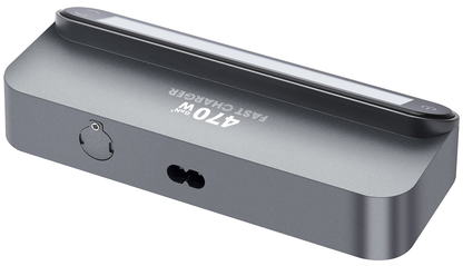 Incarcator Statie Cu Cablu USB-C OEM LCD470W, 470W, 5A, 2 x USB-A - 3 x USB-C, Gri