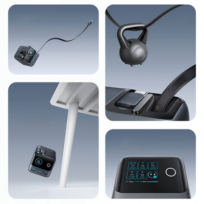 Incarcator Statie Cu Cablu USB-C Joyroom Podix JR-TRD01, 140W, 1 x USB-C - 2 x USB-A, Gri