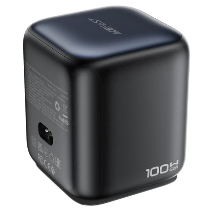 Incarcator Statie Cu Cablu USB-C Acefast Z10, 100W, 1 x USB-A - 2 x USB-C, Negru