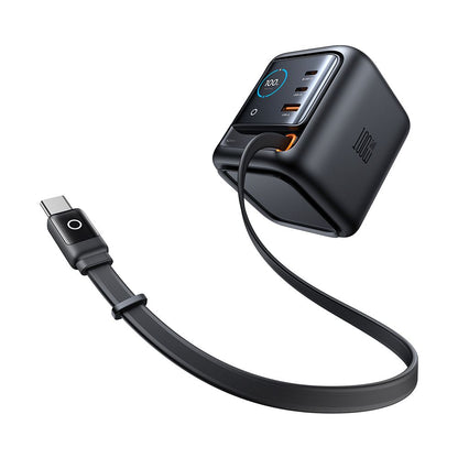 Incarcator Statie Cu Cablu USB-C Mcdodo FreeGo CH-1391 Display, 100W, 5A, 1 x USB-A - 2 x USB-C, Negru