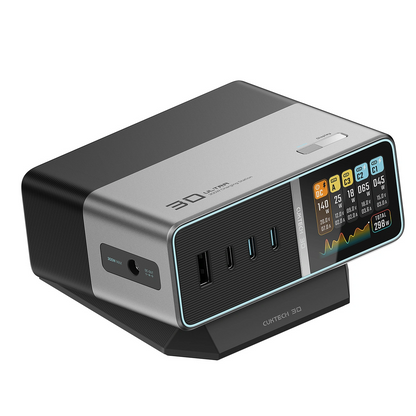Incarcator Statie Cuktech TA3005U, 300W, 1 x DC - 1 x USB-A - 3 x USB-C, Gri