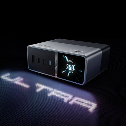 Incarcator Statie Cuktech TA3005U, 300W, 1 x DC - 1 x USB-A - 3 x USB-C, Gri