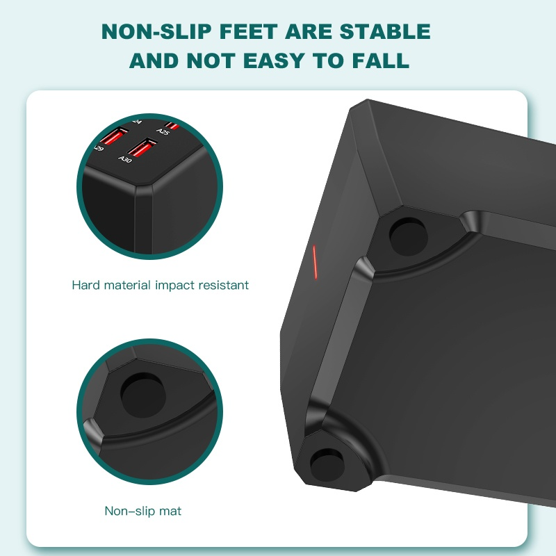 Incarcator Statie OEM WT-268, 150W, 2.4A, 30 x USB-A, Negru