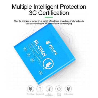Incarcator Statie Relife RL-304N, 87W, 3A, 2 x USB-C - 4 x USB-A, Albastru