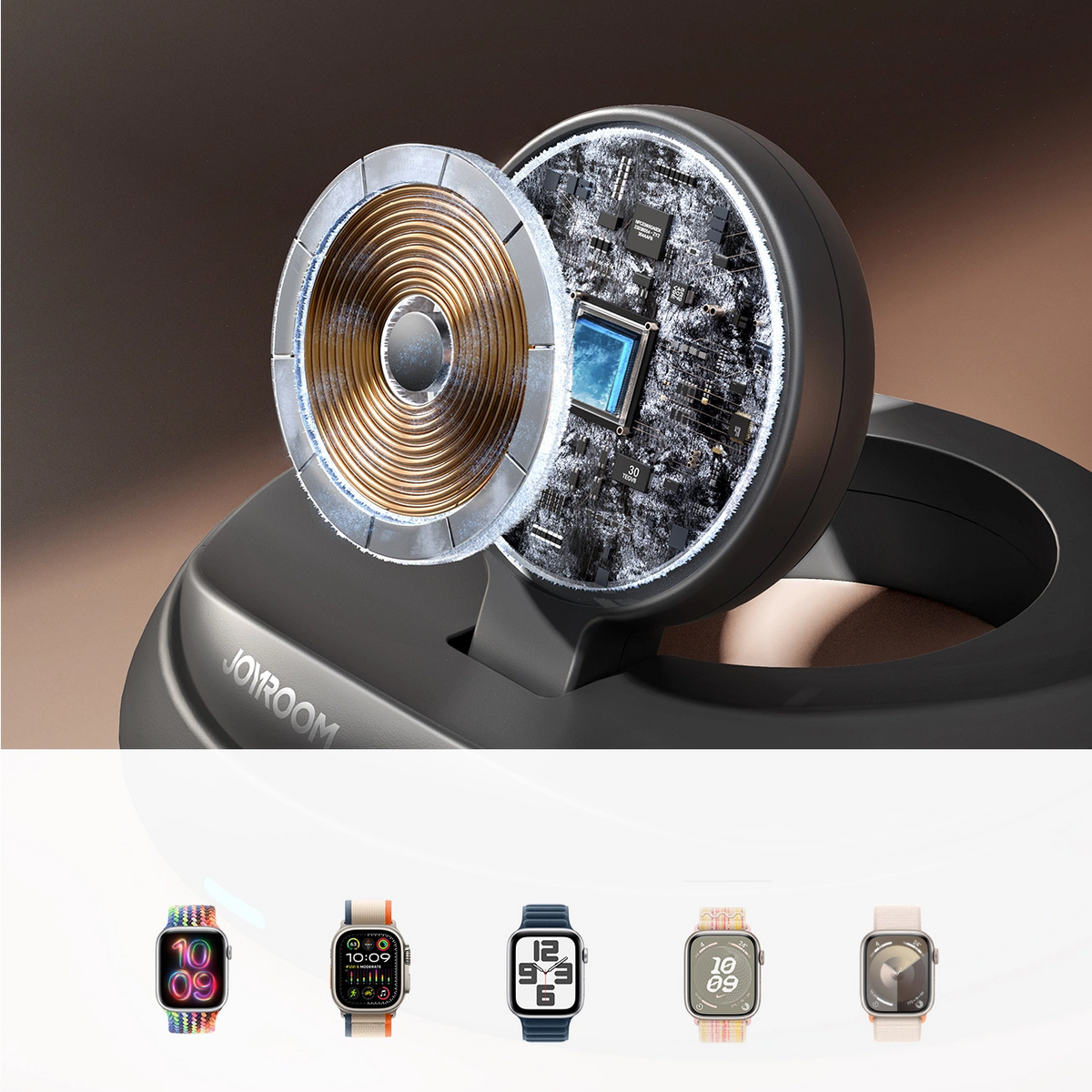 Incarcator Wireless Joyroom JR-W12 pentru Apple Watch Series, Negru