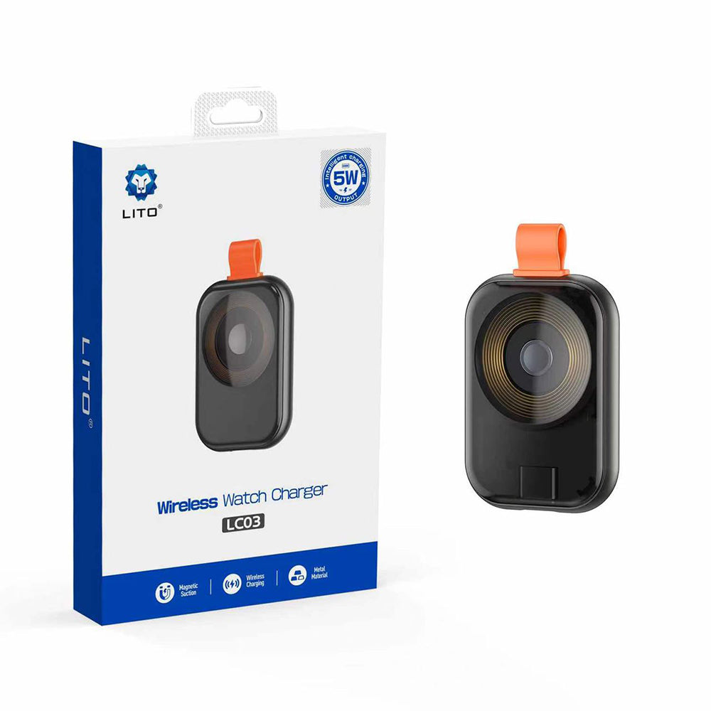 Incarcator Wireless Lito LC03 pentru Apple Watch Series, Negru