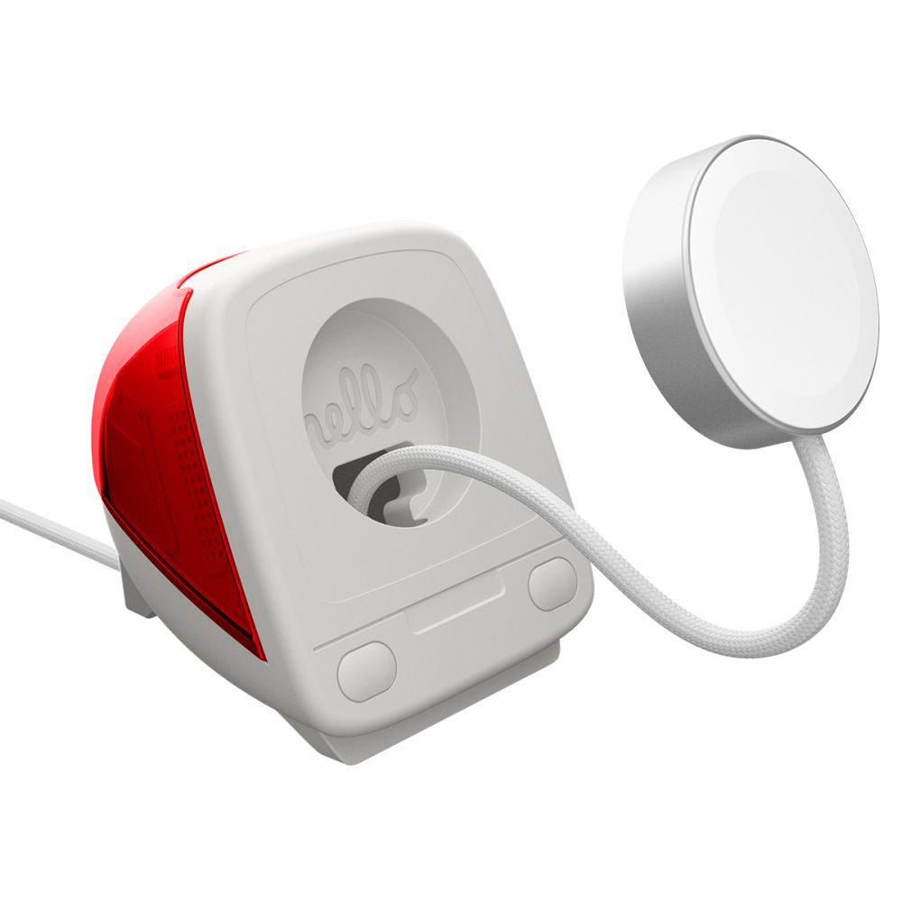 Suport Spigen C1 Classic pentru Incarcator Wireless Apple Watch Series, Rosu