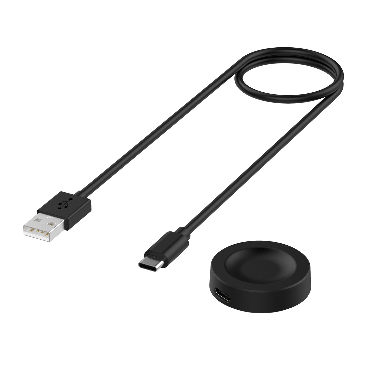 Incarcator Wireless Techsuit THC2 pentru Honor Watch / Huawei Watch Series, USB-A, Negru